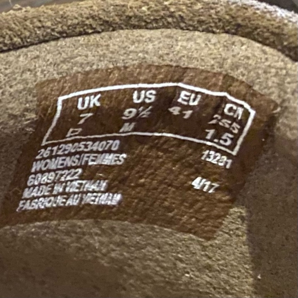 Clarks Taupe Suede Mary Jane Flats - Picture 16 of 16